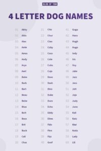 4-letter-dog-names-with-meaning